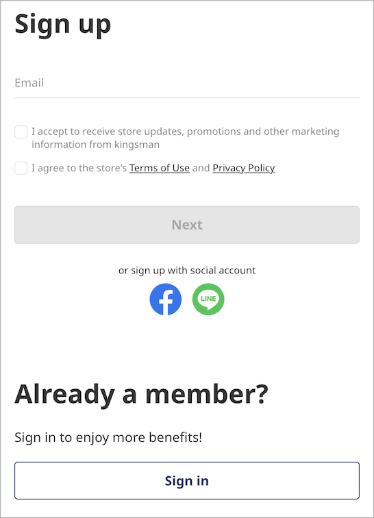 Email Verification for Sign Up｜Customer Login Settings – SHOPLINE Help ...