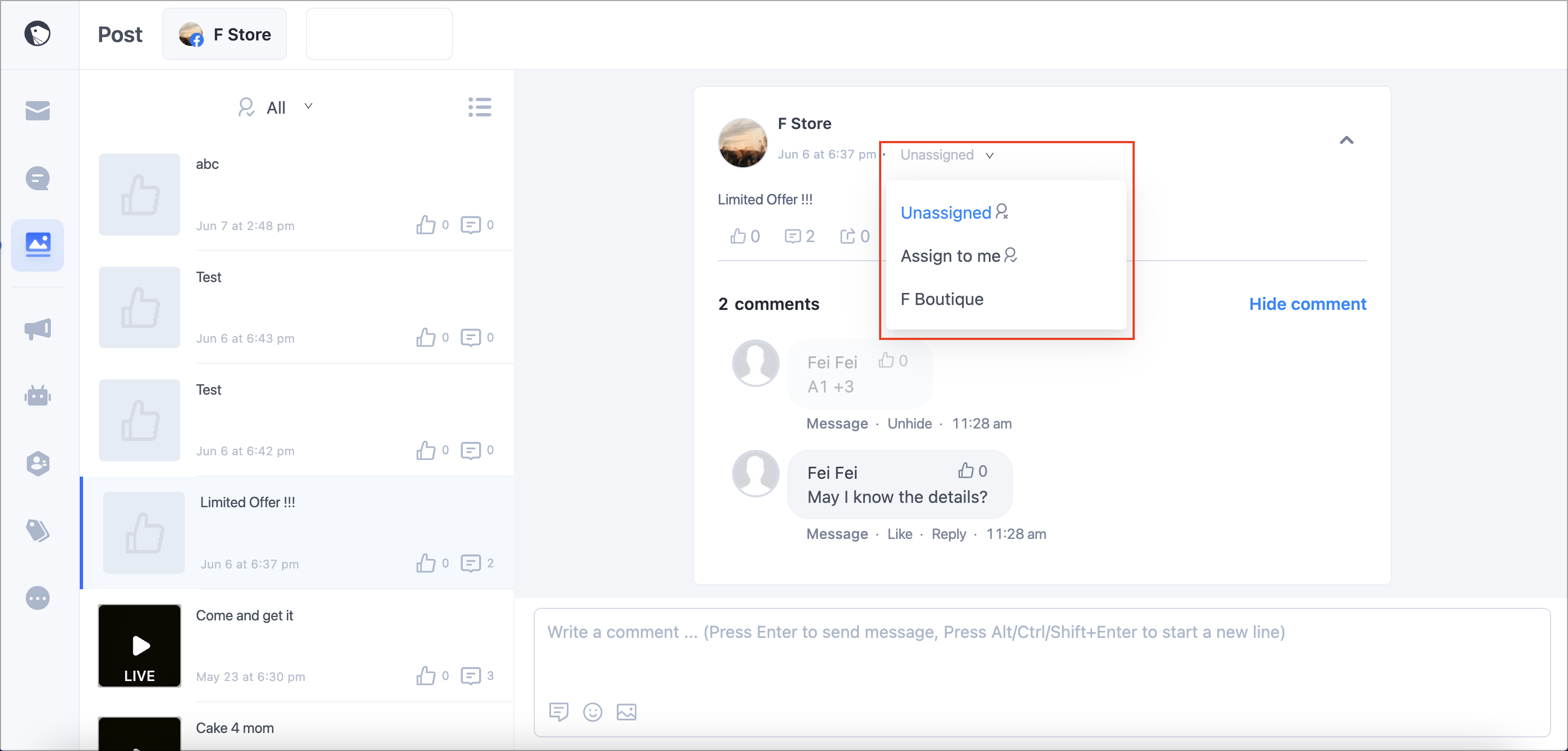 Reply to Facebook Page Post Messages – SHOPLINE Help Center