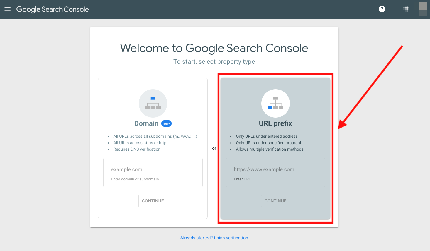 Google search console добавить сайт