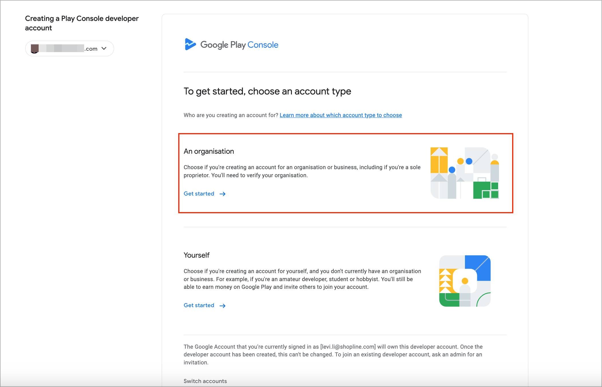 第四步：创建并授权Google Play 开发者账号– SHOPLINE 常见问题