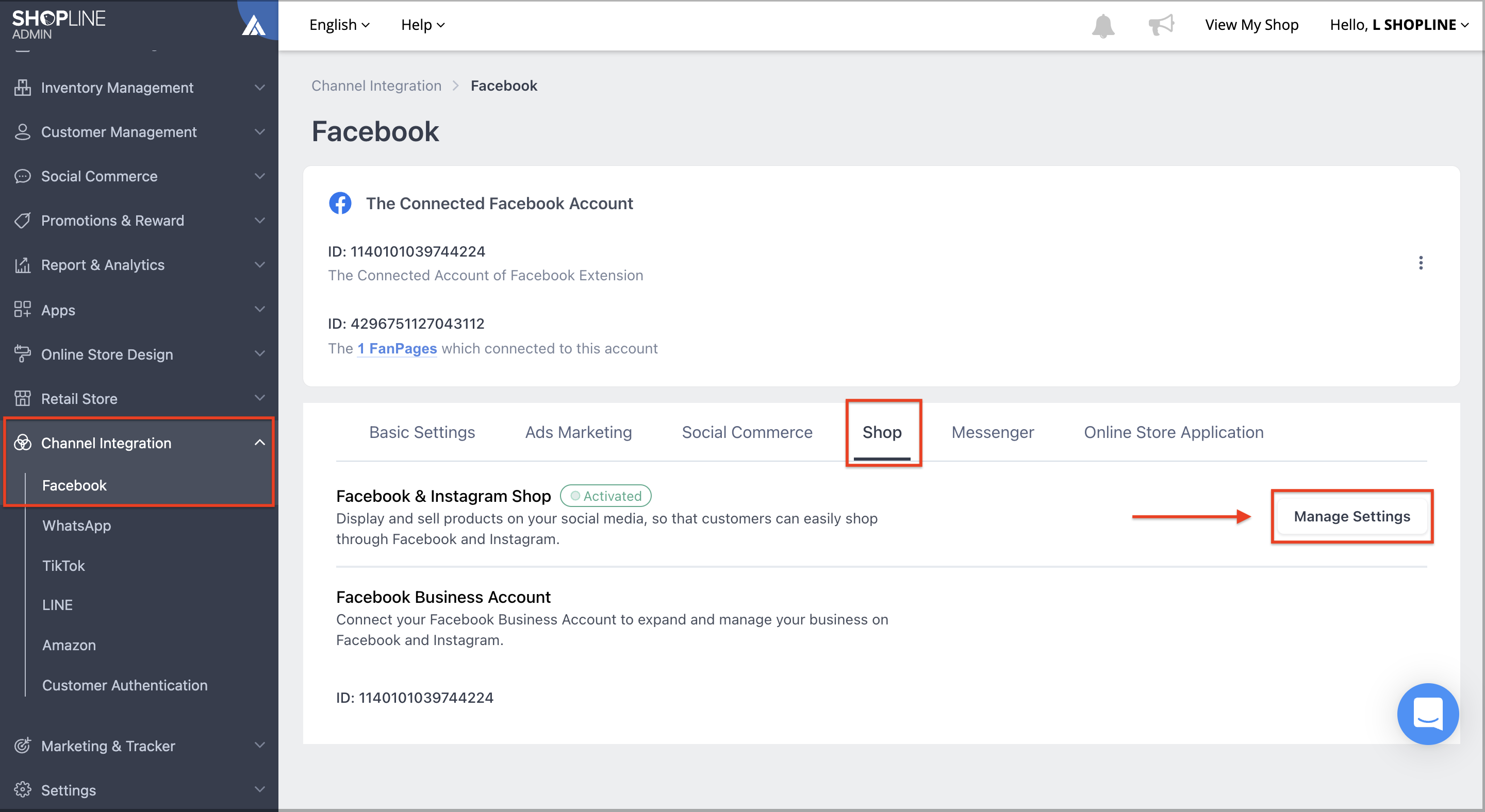 Facebook Business Extension