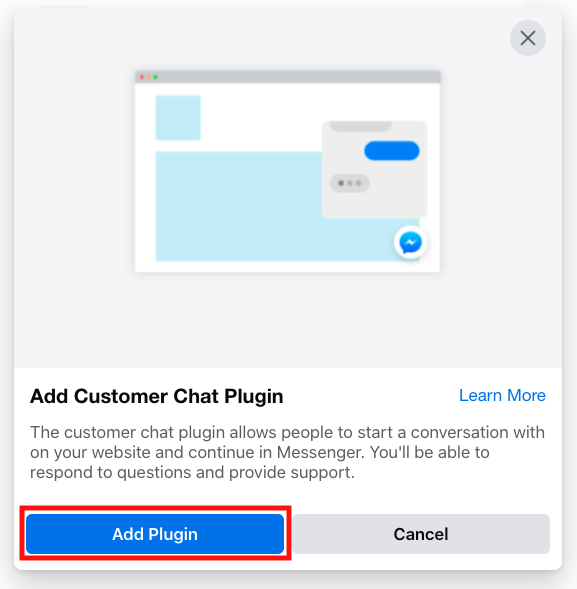 Customer chat plugin