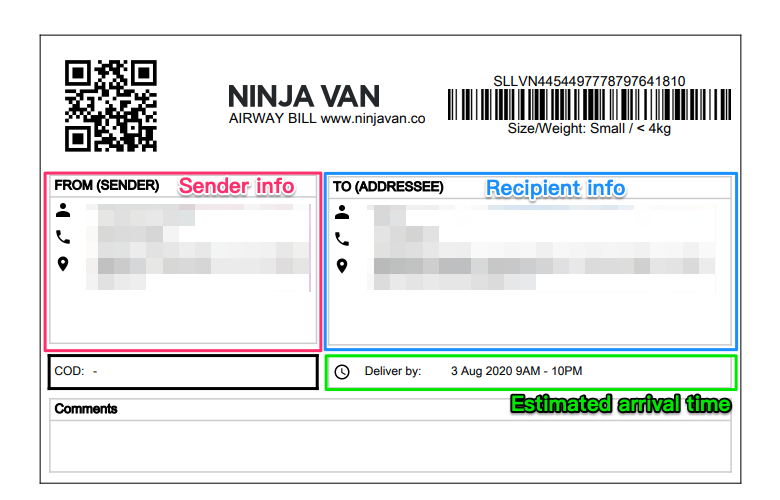 Ninja Van Tracking Number Sample GiancarloqoWalls