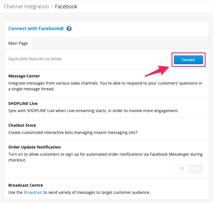 How to configure integrated Facebook login